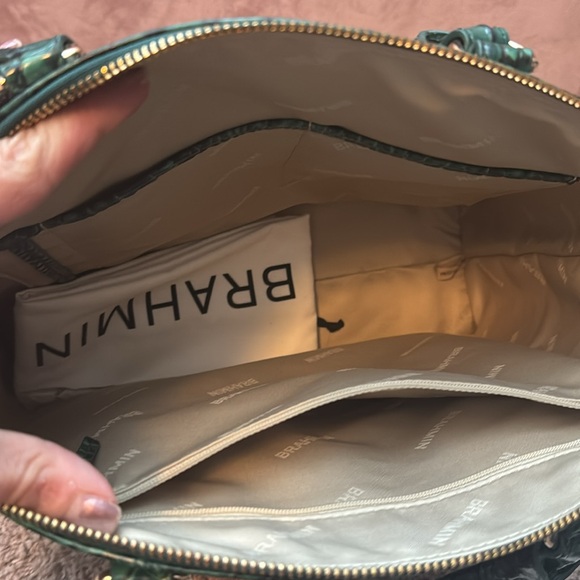 Brahmin Large Duxbury Satchel in Emerald Melbourne - Picture 3 of 4